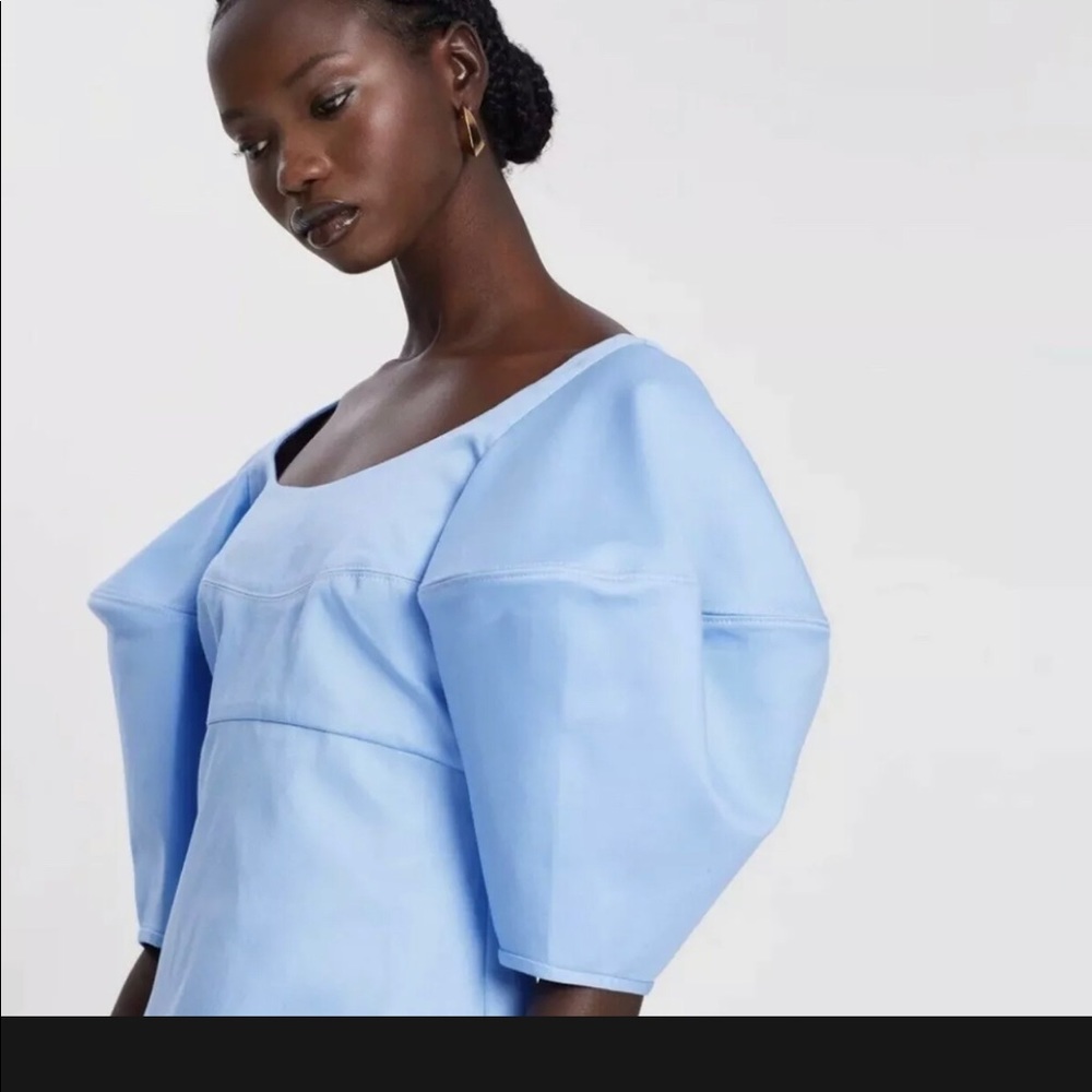 Ellery Deliberate Distance Cone Dress Blue
